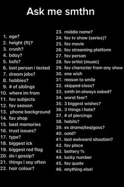 Ask me anythin