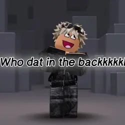 In da back