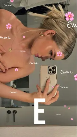 white letter + emoji