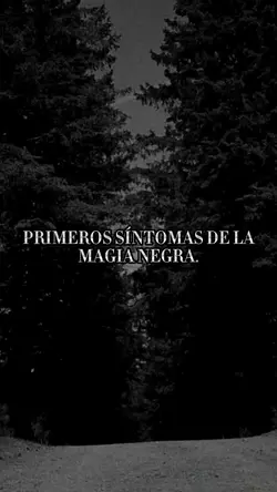 magia negra sintomas