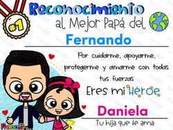 Reconocimiento Papá 
