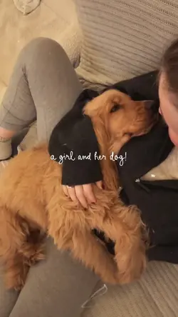girl and her dog