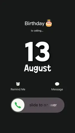 HBD 13 AUGUST 2026