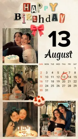 Birthday 13 August