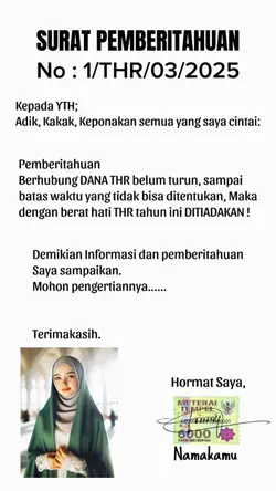 Pemberitahuan THR