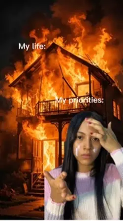Burning house