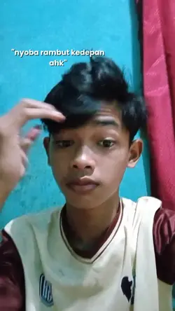 nyoba rambut kedepan