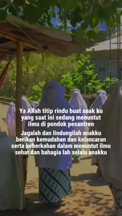 anakku dipondok 