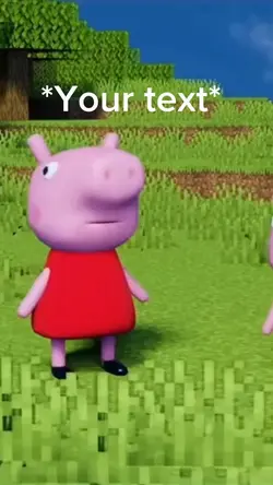 Peppa in minecraft
