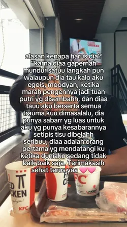 alasan knpa dia?! 