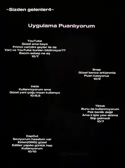 Uygulama puanlıyozke