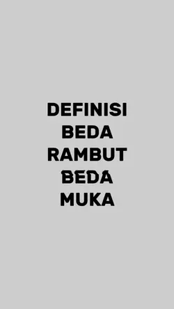 BEDA RAMBUT BDA MUKA