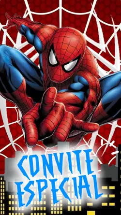 convite Homem aranha