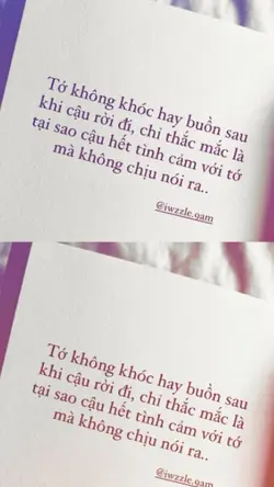 hết tình cảm với tớ 