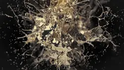 golden splash