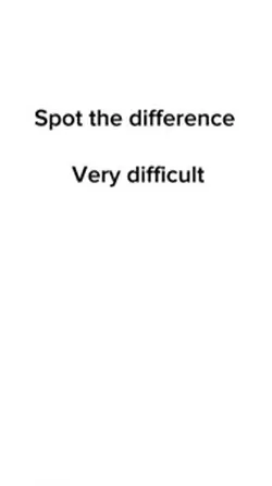 Spot the difference 