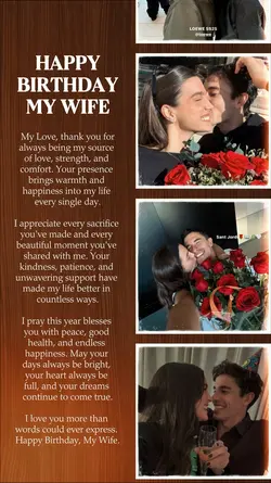 HAPPY BIRTHDAY WIFE