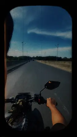 Solo bike ride
