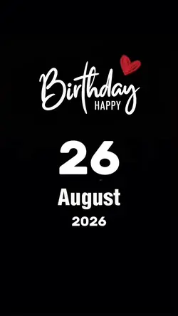 Hbd 26 August 2026