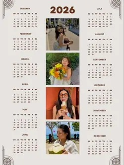 My 2026 CALENDAR