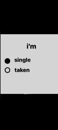 I'm single ;