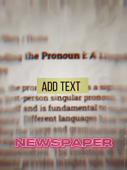 Add Text Newspaper