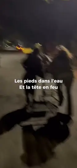 La tête en feu
