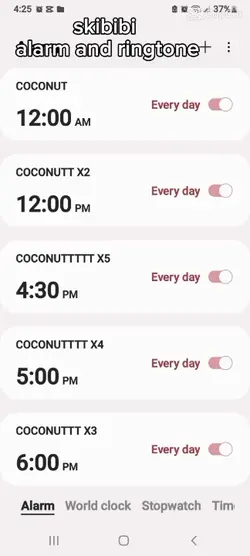 new cute alarm 