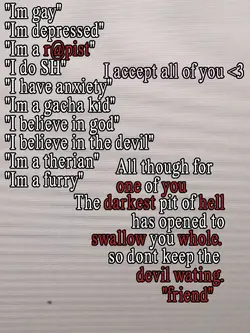 I accept you <3