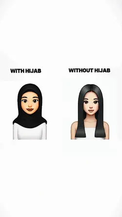 with hijab x without