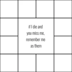 remember me if I die