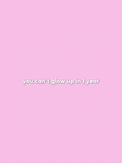 u can't glow up-