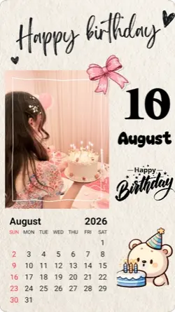 Birthday 10 August