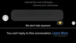 We dont talk anymore