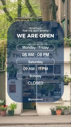 SCHEDULE OPEN