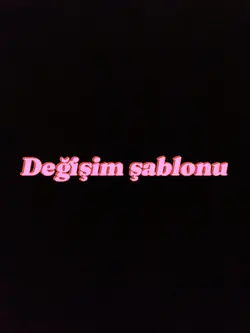 Değişim şablonu 