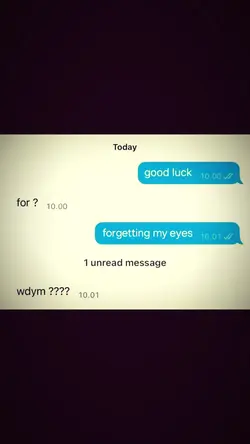 forgetting my eyes