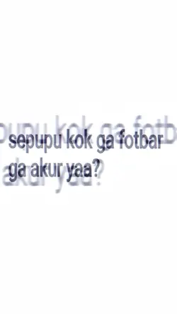 sepupu kok ga fotbar