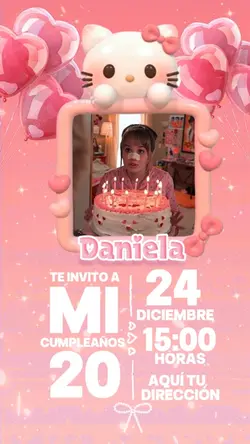 Invitación Kitty🩷✨💖