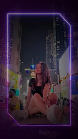 Neon photo effect 
