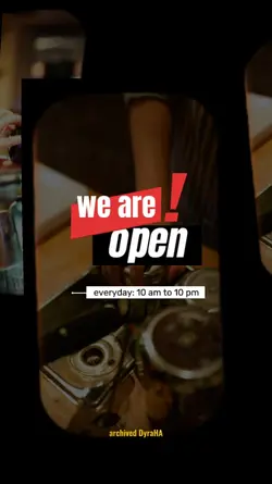 we are open