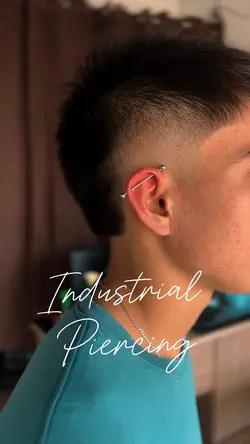 Industrial Piercing✨