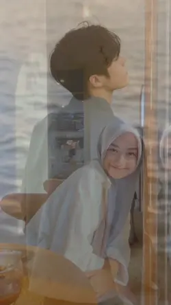 2 foto efek bayangan