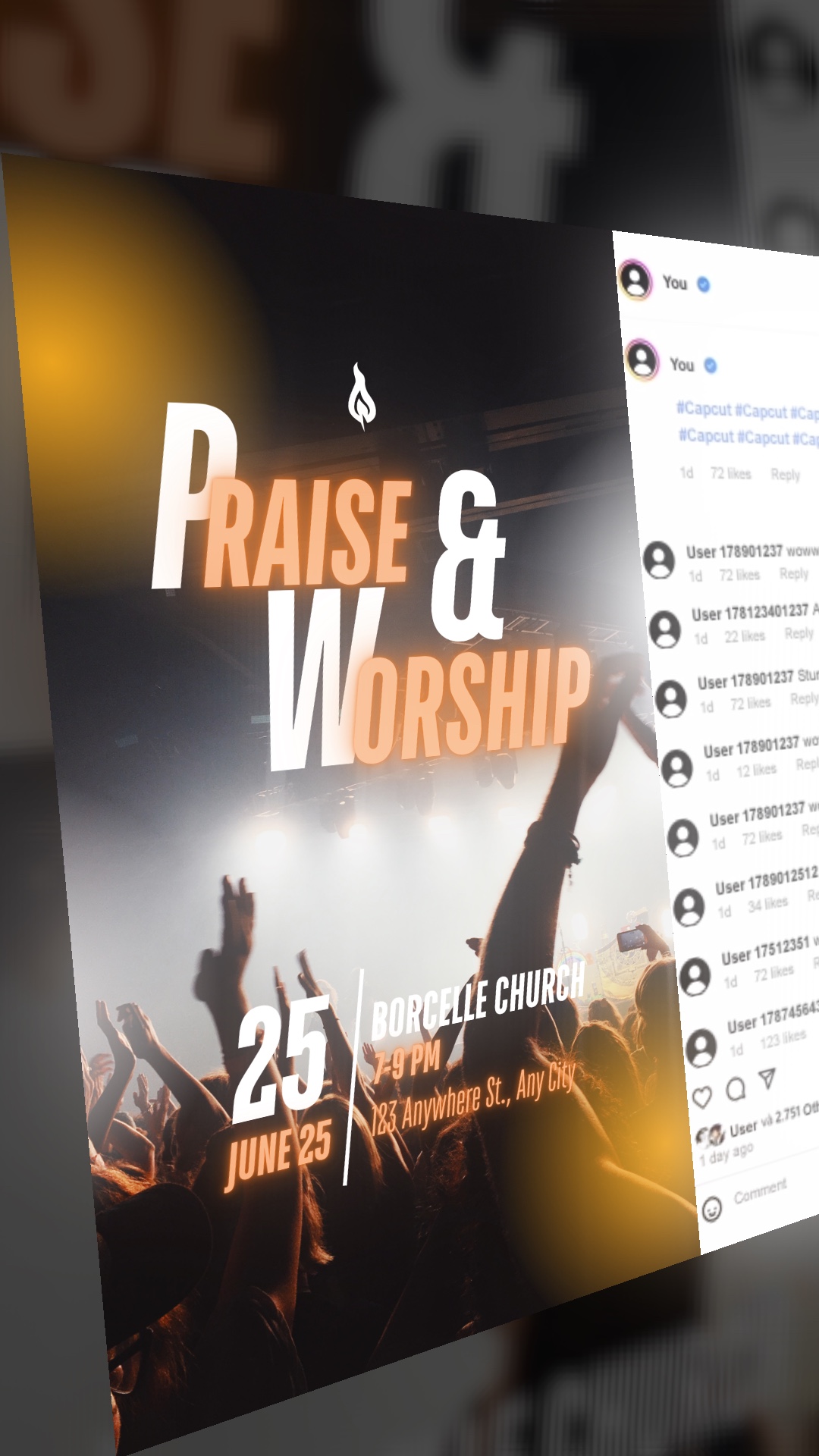 capcut template cover