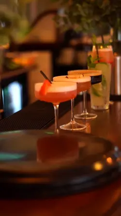 making a drink