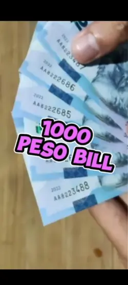 1000 peso bill