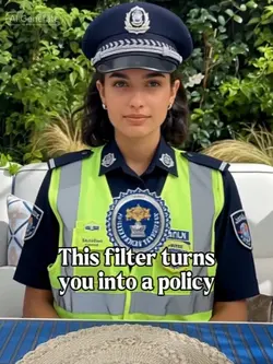 into a police