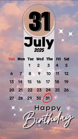birthday 31 july