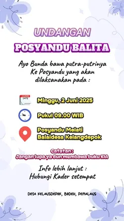 UNDANGAN POSYANDU