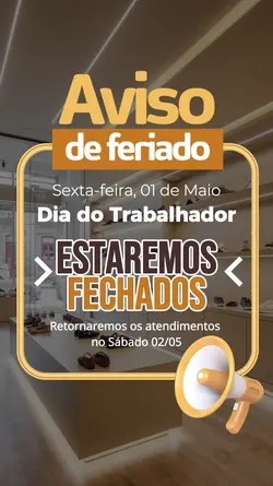 Aviso de feriado
